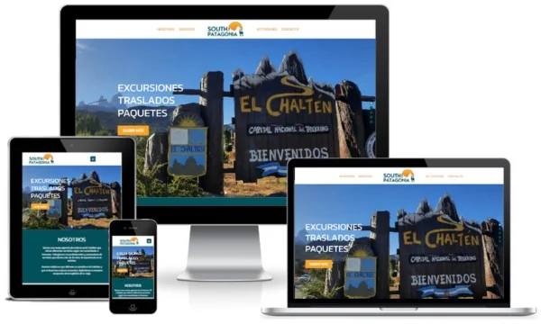 Onepage que hicimos para South Patagonia Turismo