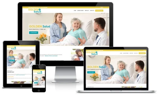 Desarrollo de sitio en una sola pagina para Golden Salud