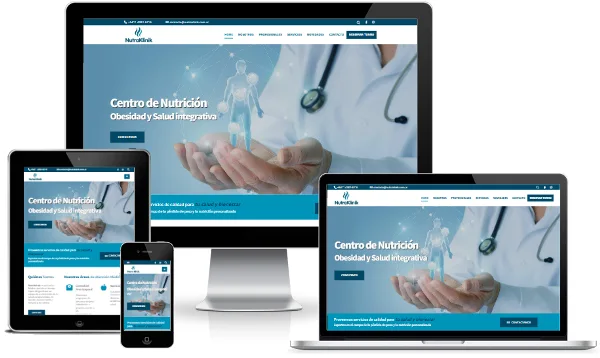 Diseño web con catalogo para profesionales de la salud