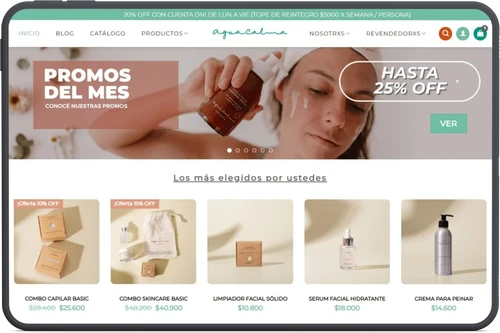 Tienda online AguaCalma