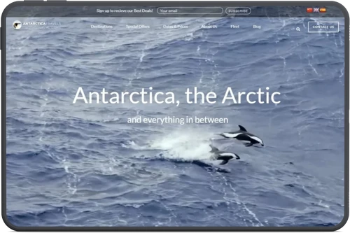 Sitio de turismo Antarctica Travels