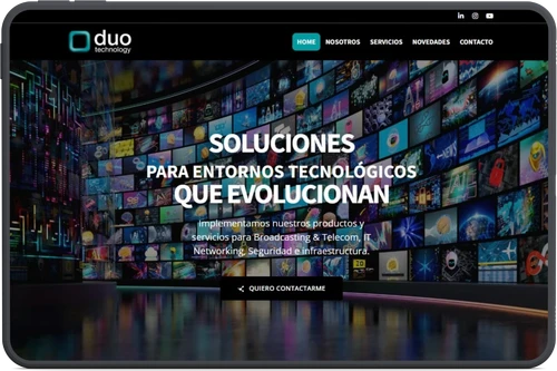 Sitio institucional Duo Technology