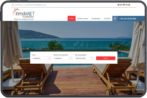 Sitio inmobiliario Inmobinet