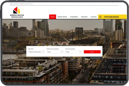 Sitio inmobiliario Jimena Matas
