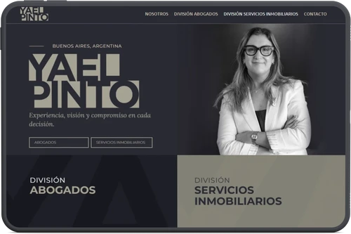 Ejemplo de landing Yael Pinto