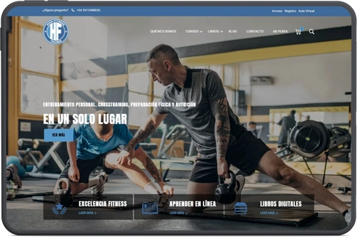Sitio de cursos High Fitness